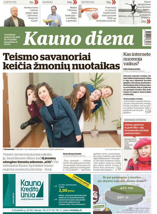 Laikraščio Kauno diena prenumerata