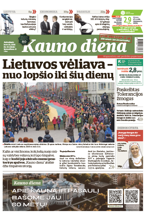 Kauno diena sestadienine
